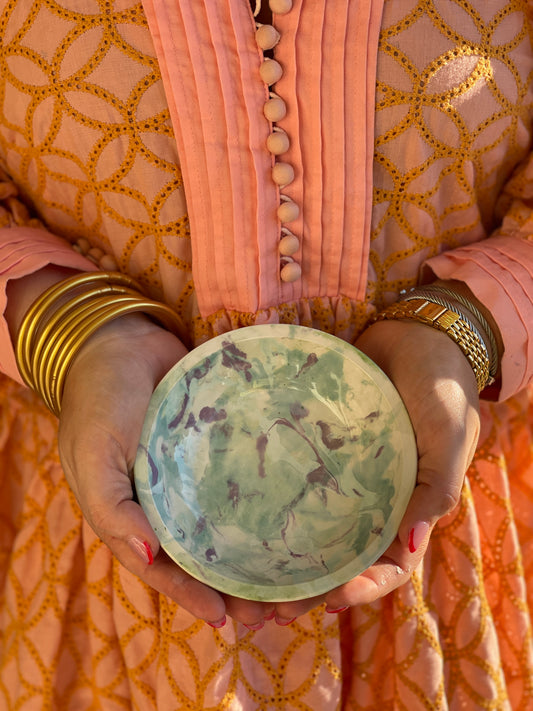 *Limited Edition* Marbled Ring Dish- Lavender and Blue