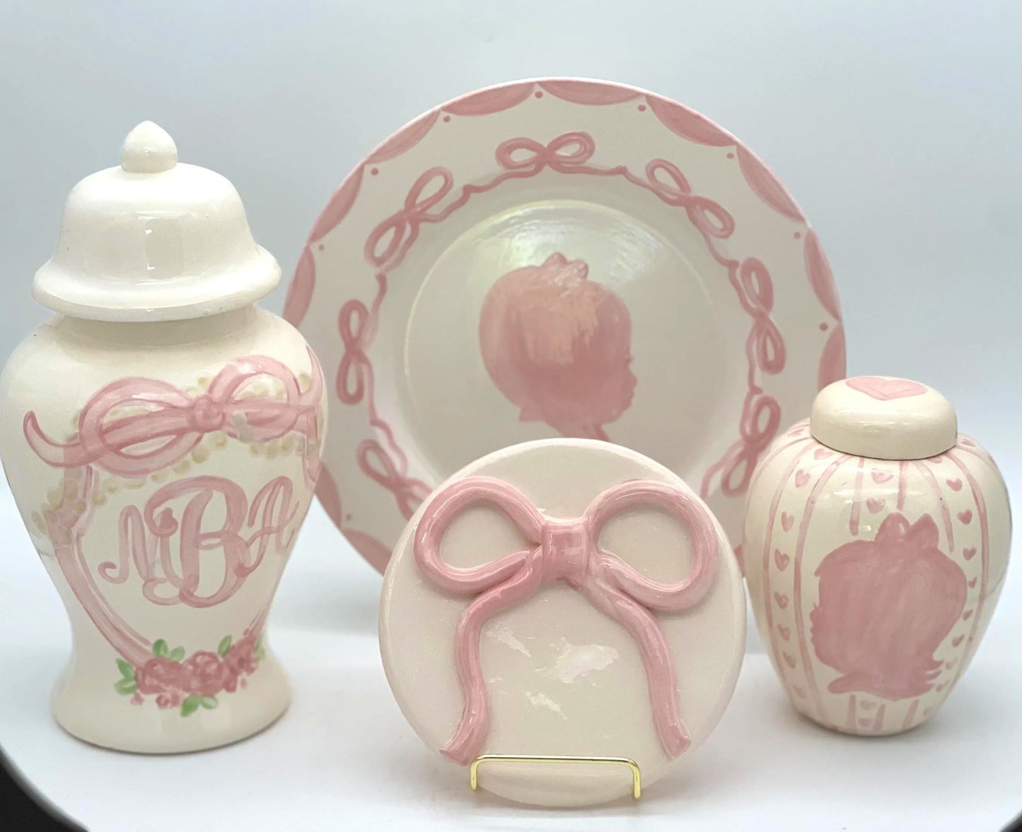 The Original Silhouette Plate - Ballerina Bows Print