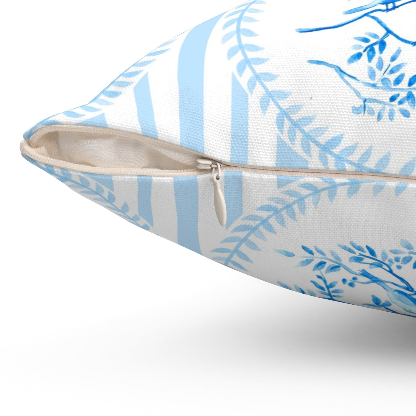 Chinoiserie Birds and Branches Throw Pillow