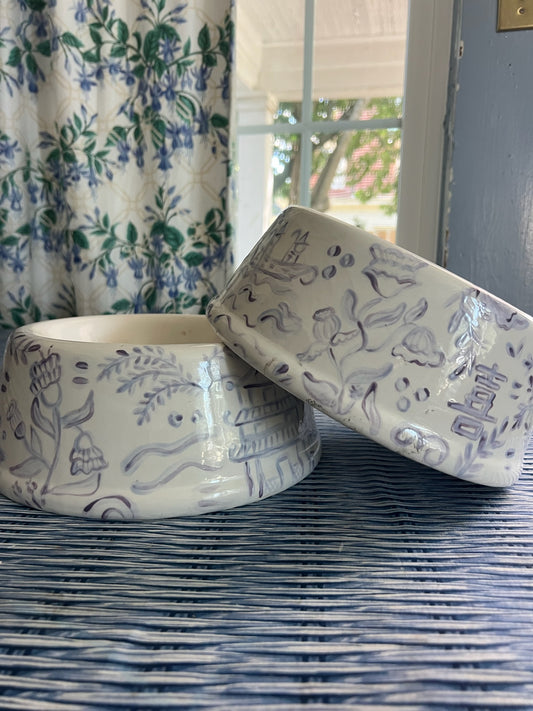 Chinoiserie Pet Bowl Set