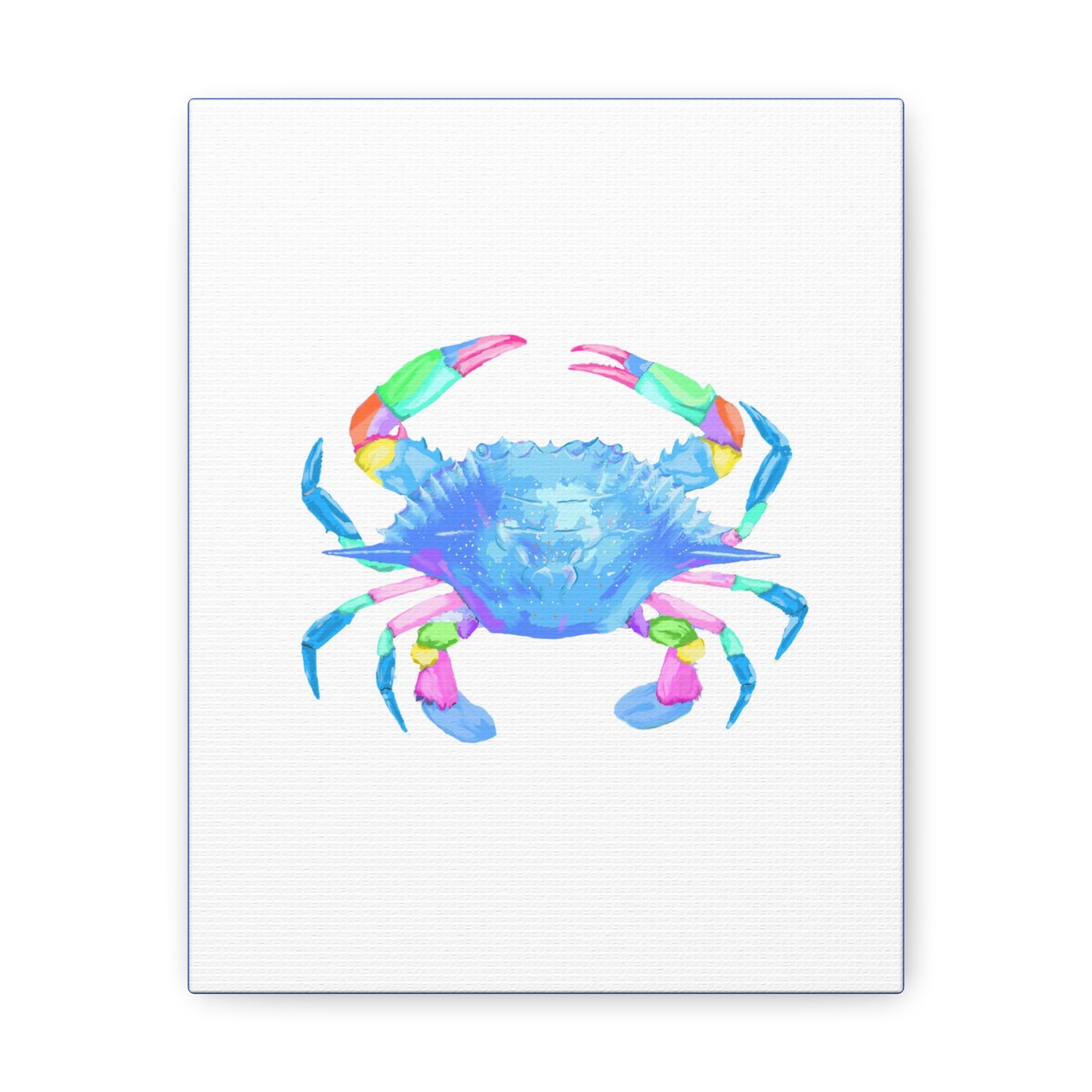 Blue Crab Canvas Print, Southern Shores Series