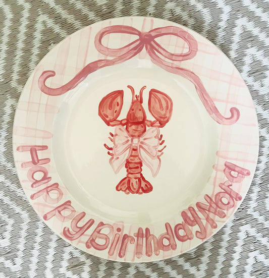 Birthday Plate - Pinch Me Crawfish Design