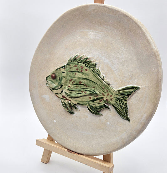 Bream Fish Serving Platter - Artisan Pottery