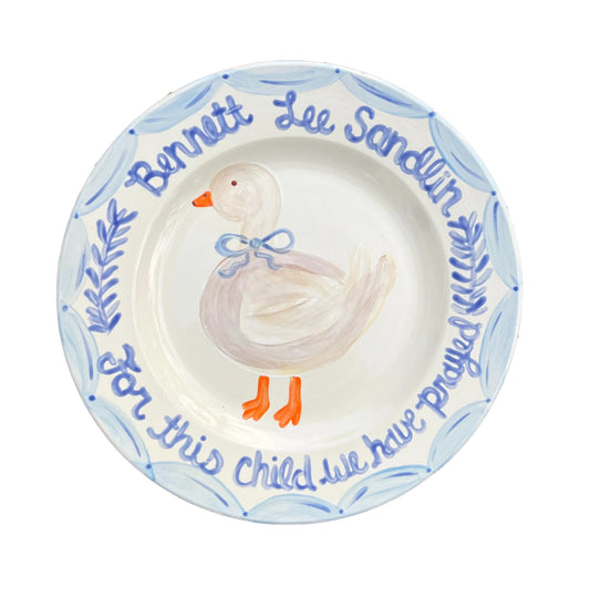 Birthday Plate - Silly Goose Design for Baby Shower Nursery