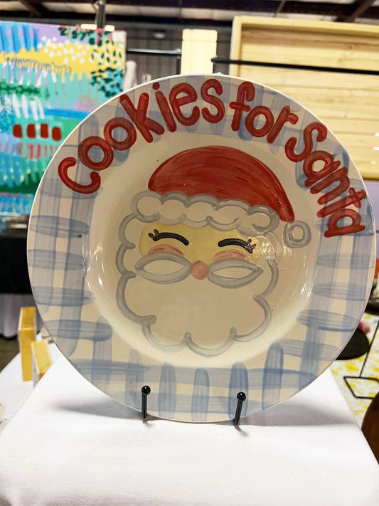 Cookies for Santa Plate - Design 5