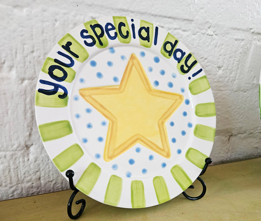 Special Day Plate - You're A Star Celebration Plate