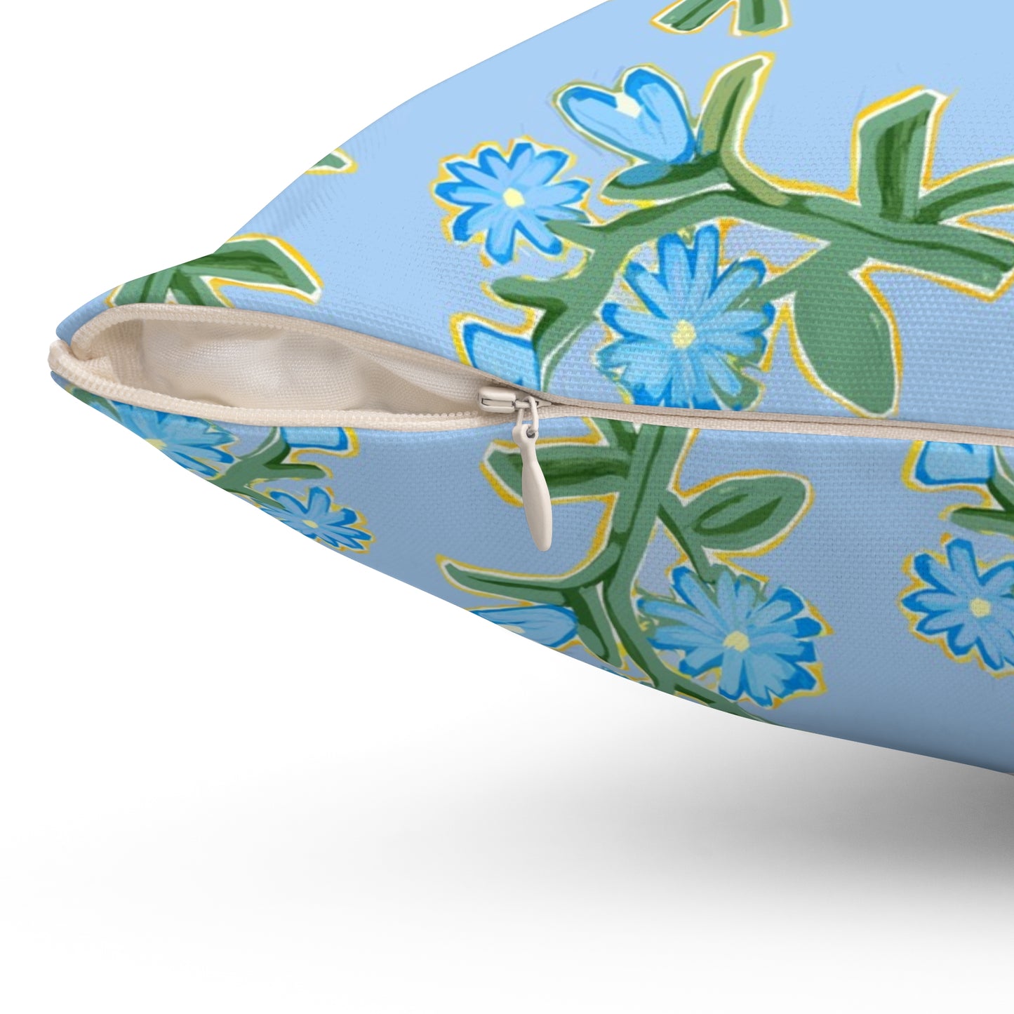 Daisy Bouquet Pillow - Blue