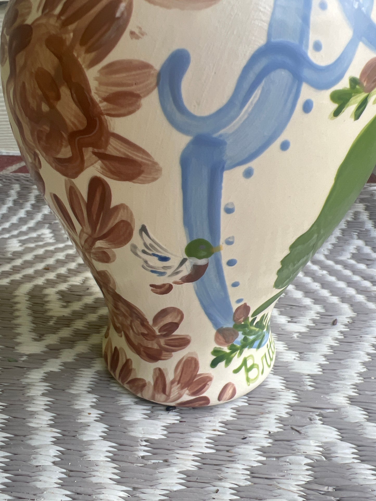 Woodland Crest Silhouette Ginger Jar