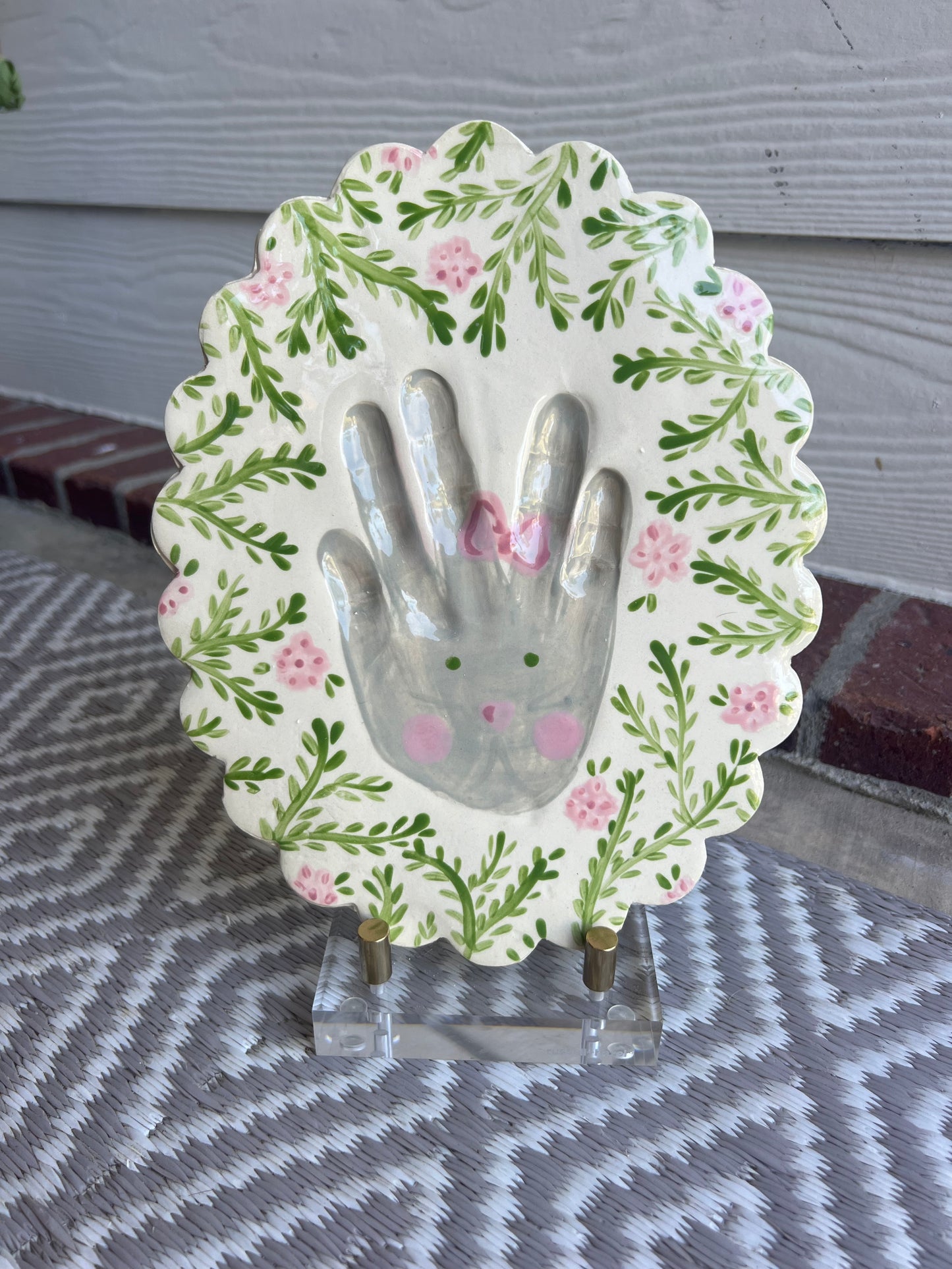 Scalloped Clay Imprint - Bunnies