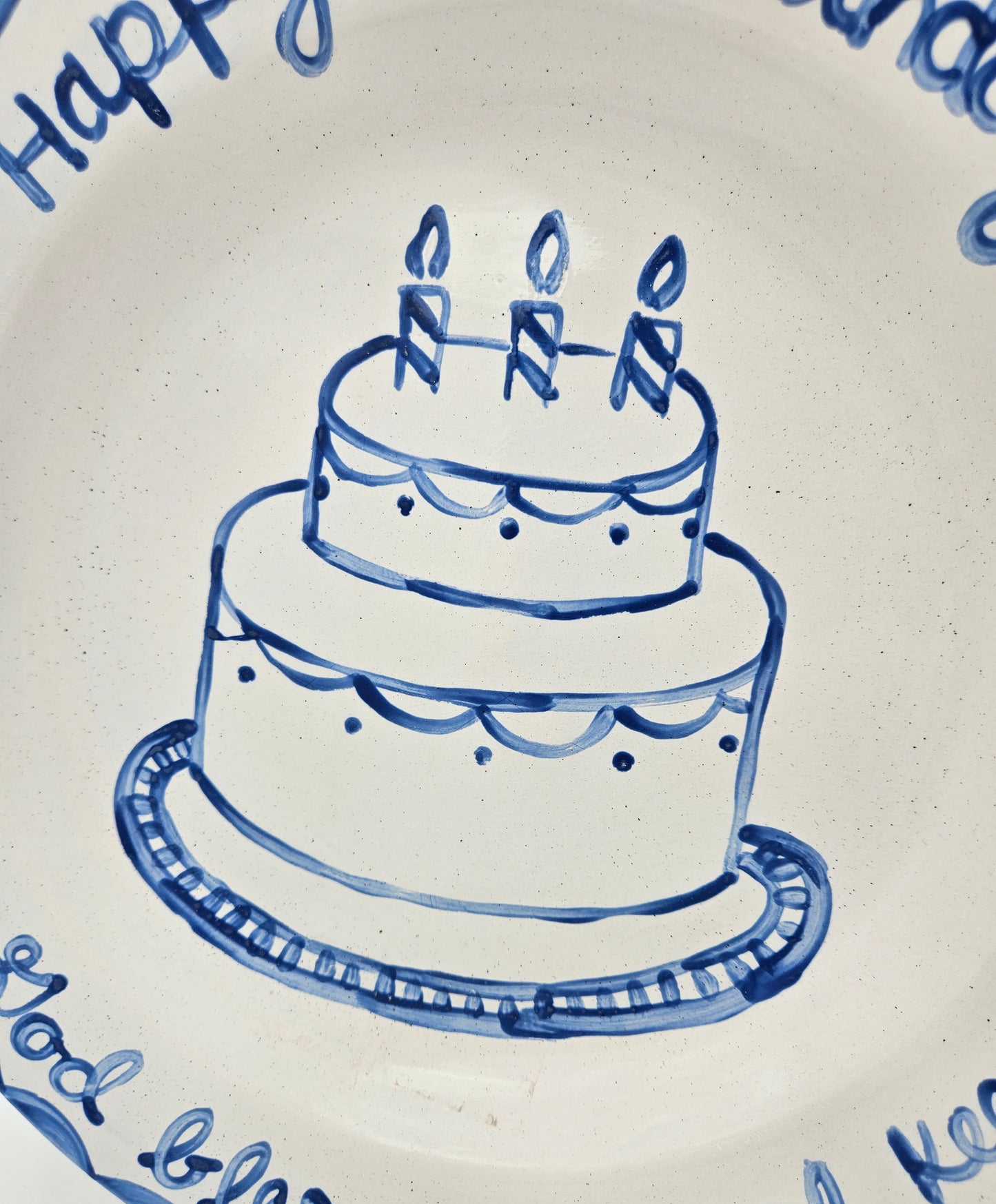 Birthday Plate - Classic Cake Design