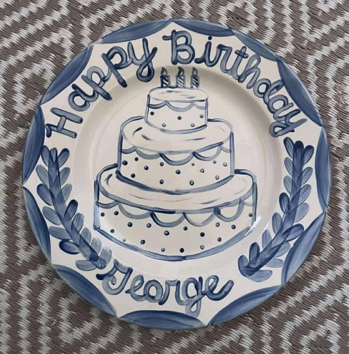 Birthday Plate - Classic Cake Design