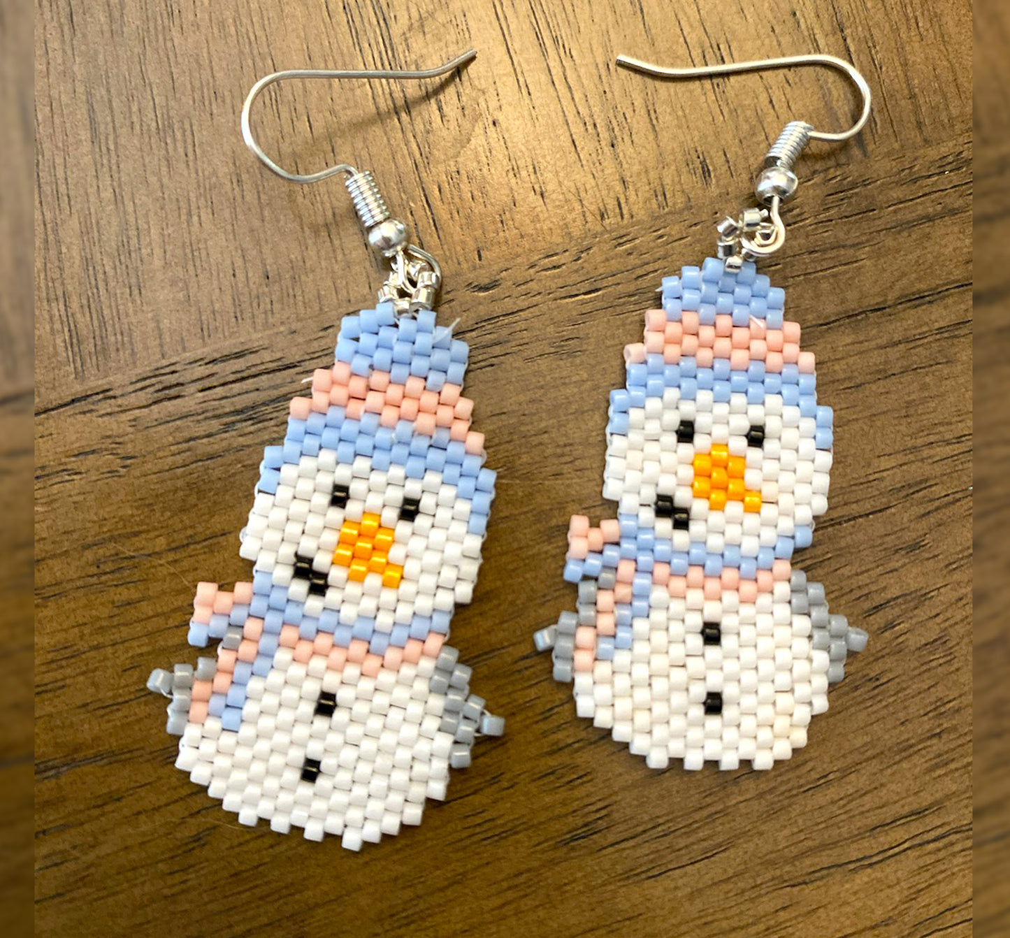 Winter Snowman Earrings by Georgia Lee