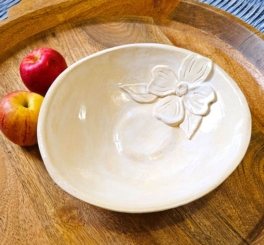 Dogwood Days Bowl 10" - Artisan Pottery