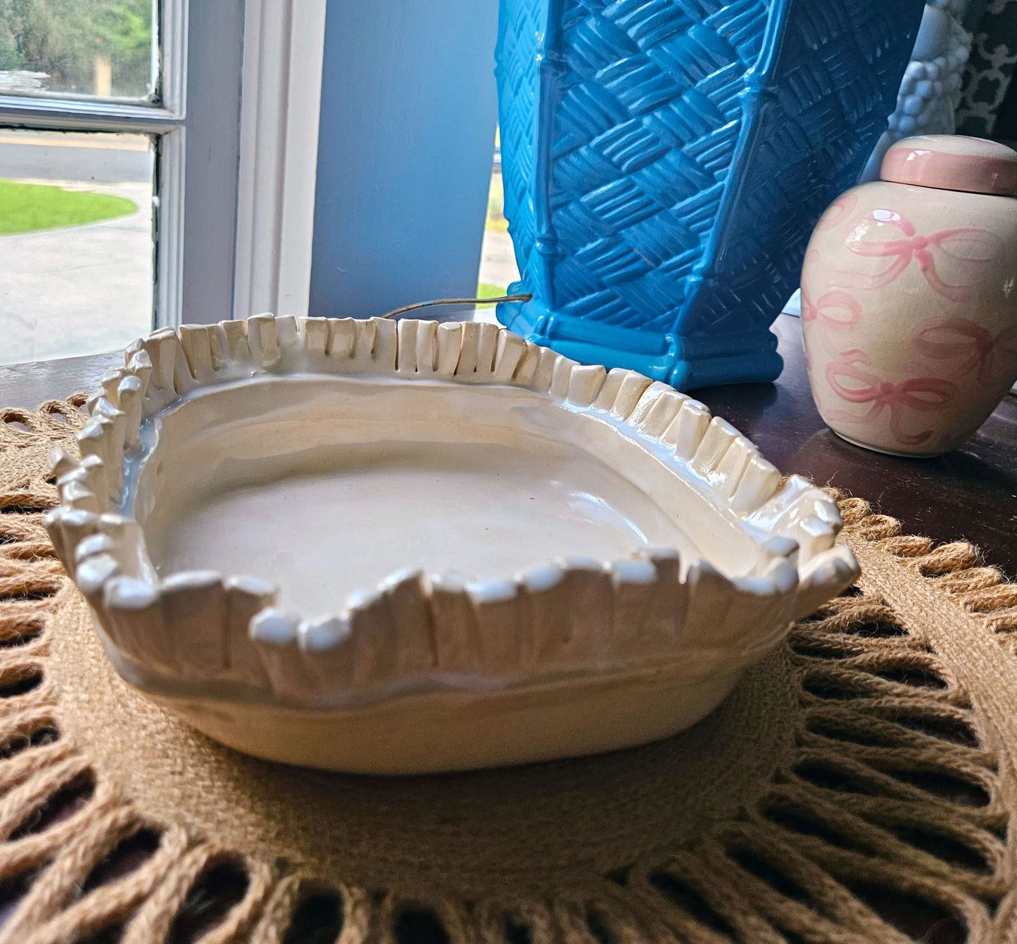 Fringed Bowl 7" - Artisan Pottery