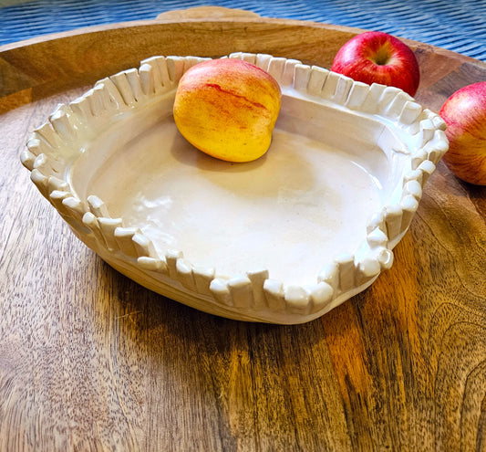 Fringed Bowl 7" - Artisan Pottery