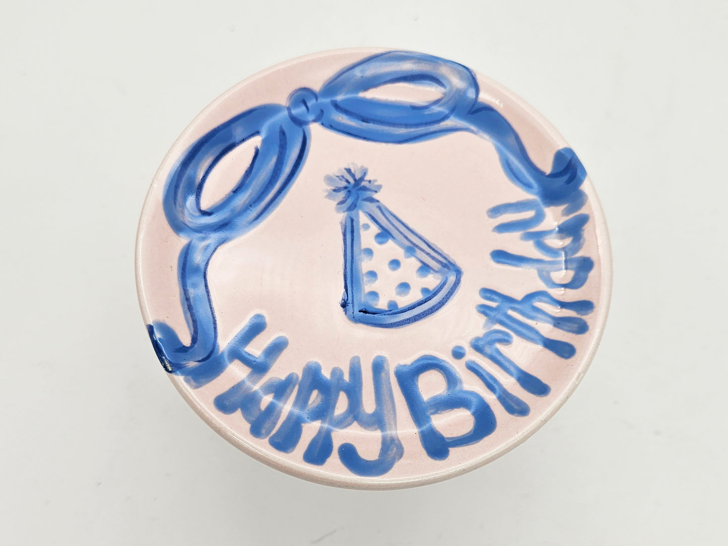 Birthday Cupcake Stand - Ribbon and Hat, Individual Cupcake Stand, Mini Cupcake Stand