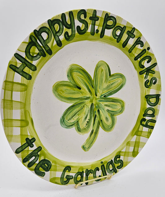 St. Patrick's Day Plate 11"
