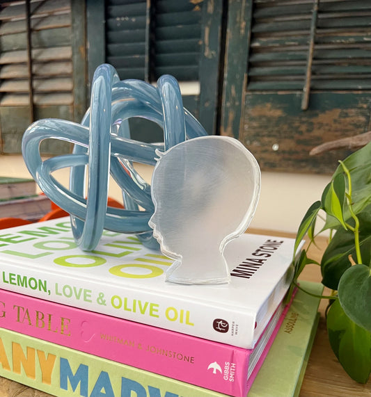 Hand Drawn Free Standing Frosted Acrylic Silhouette