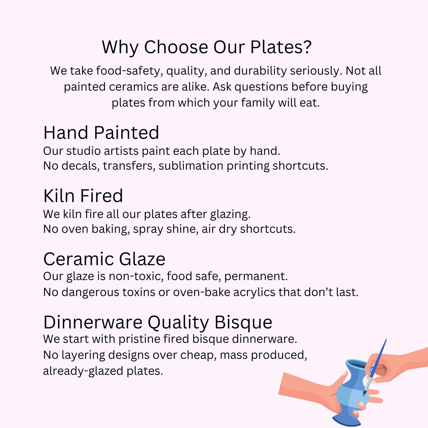 Ceramic Cupcake Dishes - Blue, Sweet Treat, Party Dishes