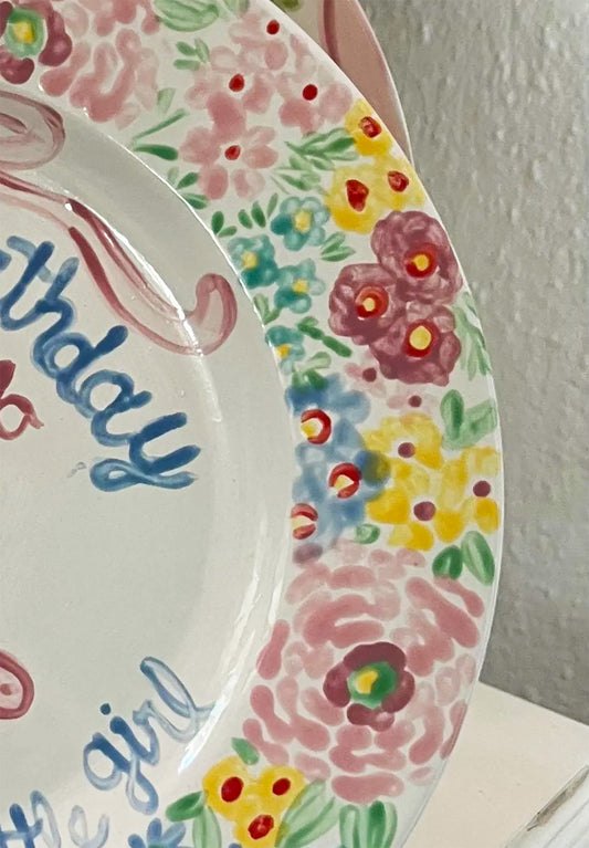 Birthday Plate - Cake and TBBC Inspired Design
