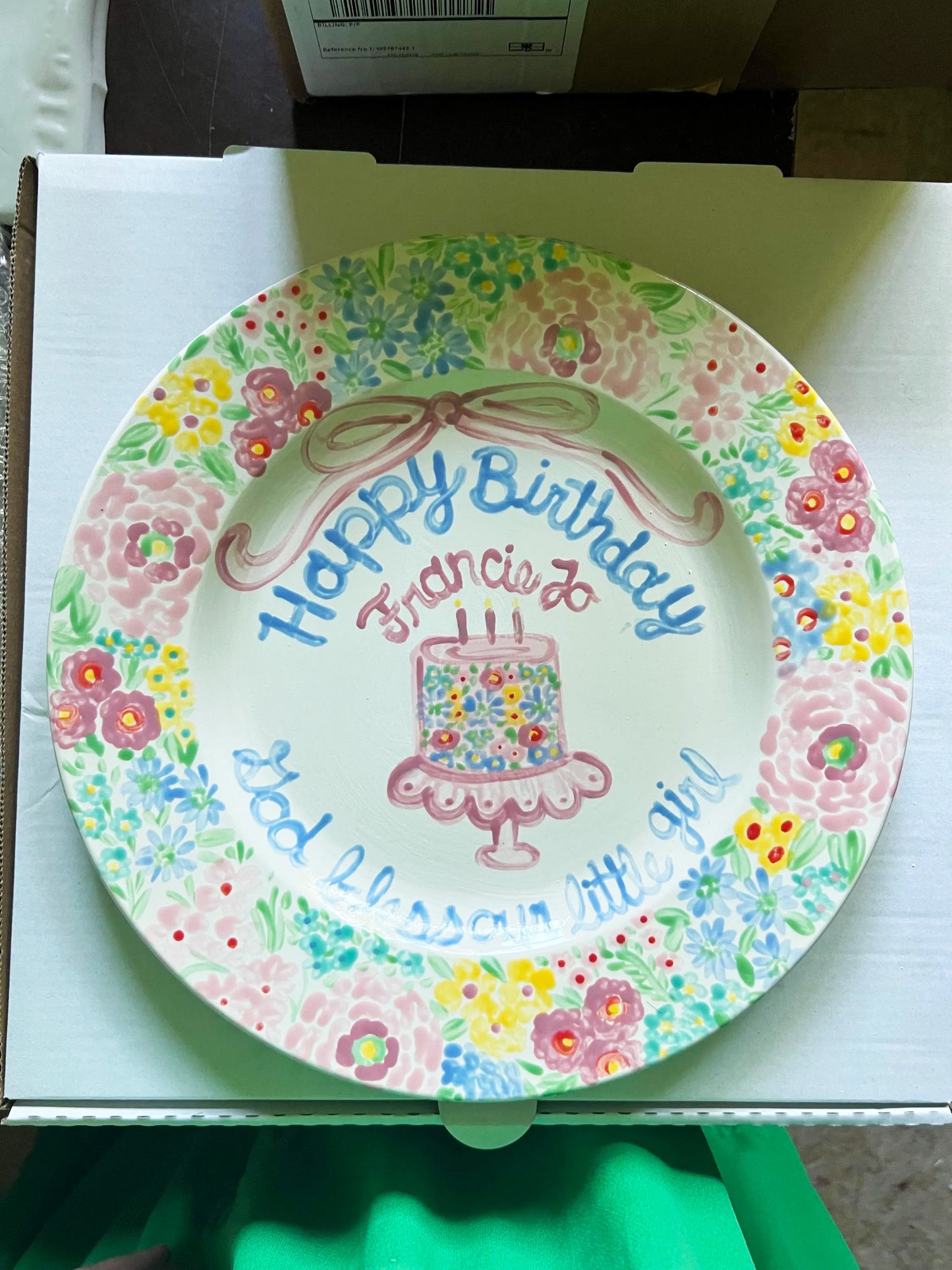 Birthday Plate - Cake and TBBC Inspired Design