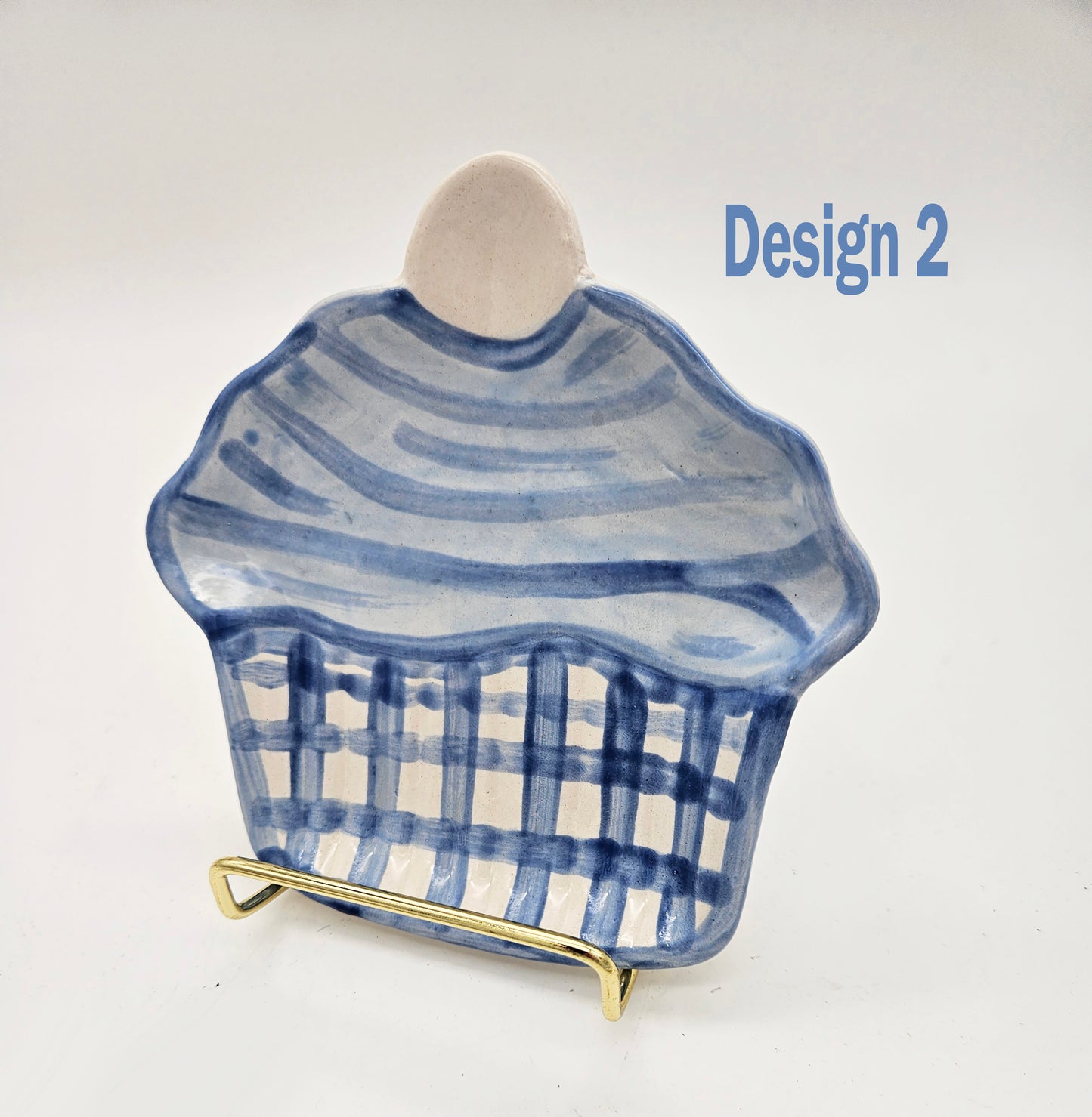 Ceramic Cupcake Dishes - Blue, Sweet Treat, Party Dishes