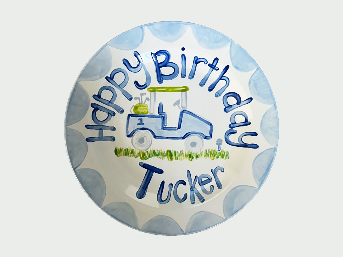 Everyday Plate Golf Cart Design - Blue and Green