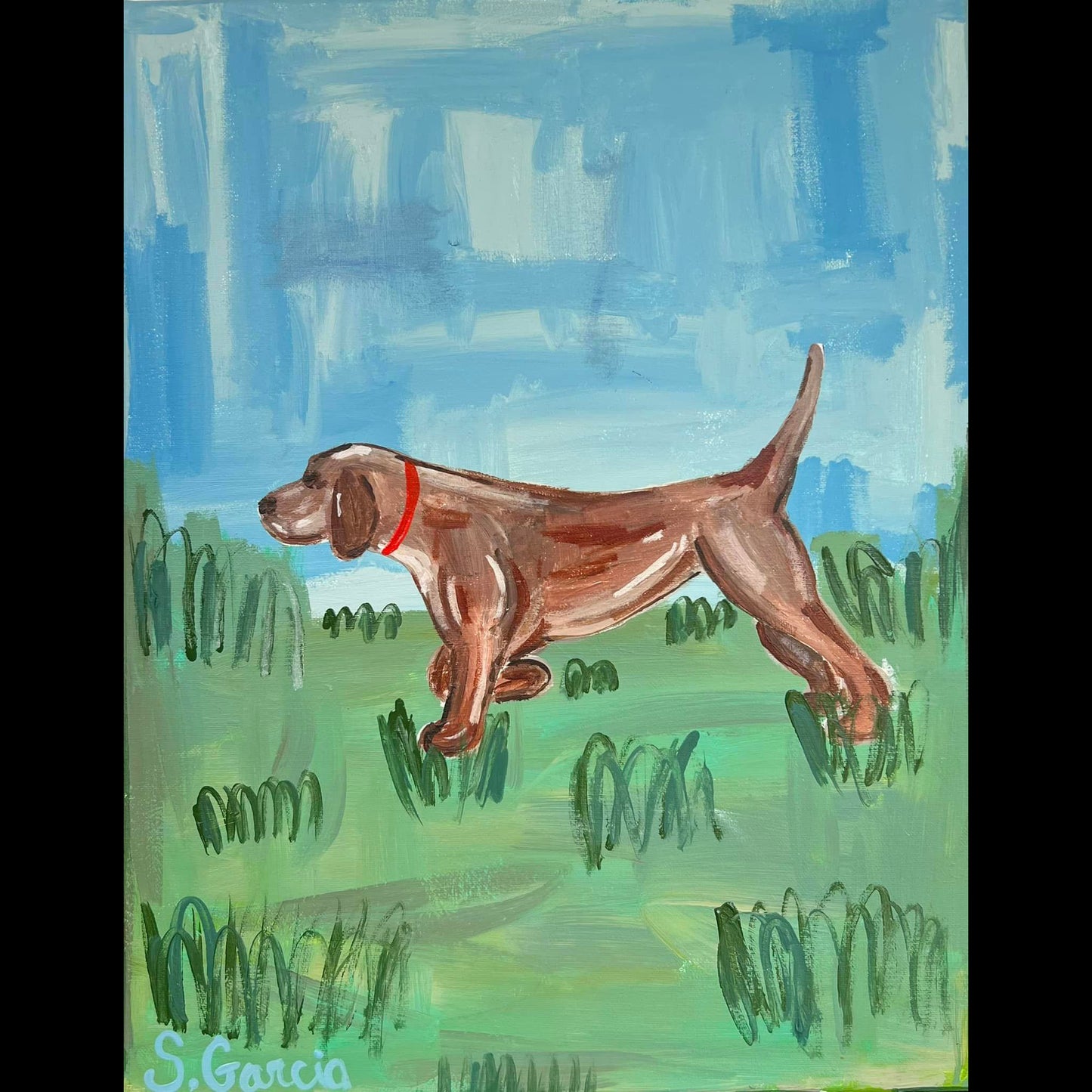 Brown Retriever - Original Painting