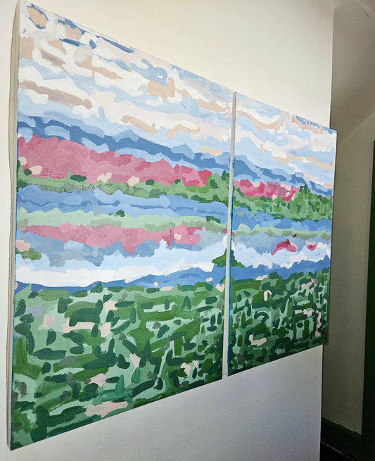 Landscape in Cranberry - Original Painting