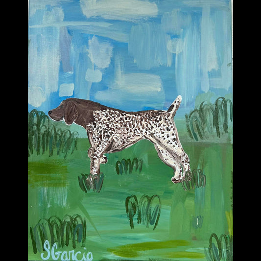 German Shorthair Pointer - Original Painting