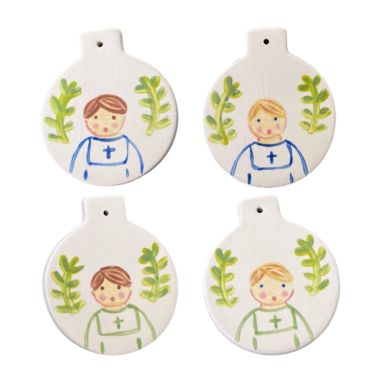 Easter Basket Tag or Ornament With Portrait