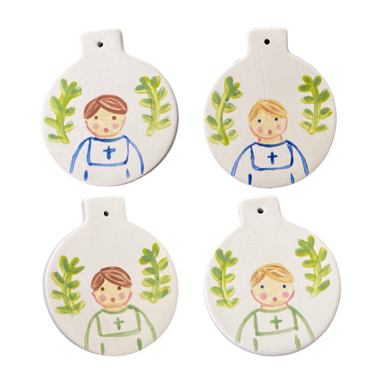 Easter Basket Tag or Ornament With Portrait
