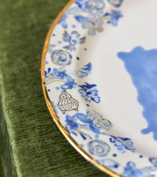 The Original Silhouette Plate - Chinoiserie Border