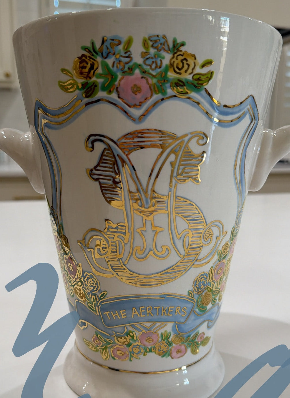 Ceramic Champagne Chiller - Custom Crest Request