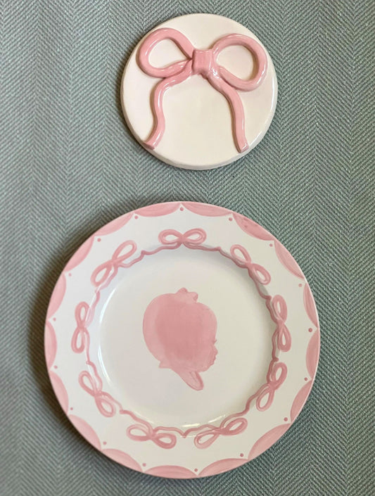 The Original Silhouette Plate - Ballerina Bows Print