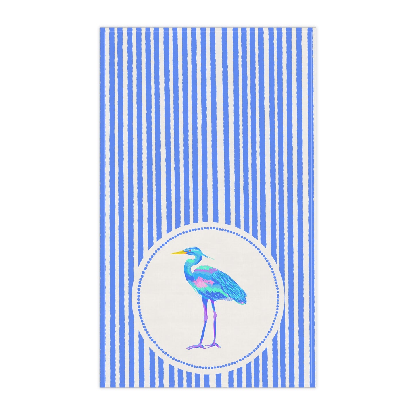 Blue Heron Kitchen Towel - Southern Shores Collection, Coastal Tea Towel