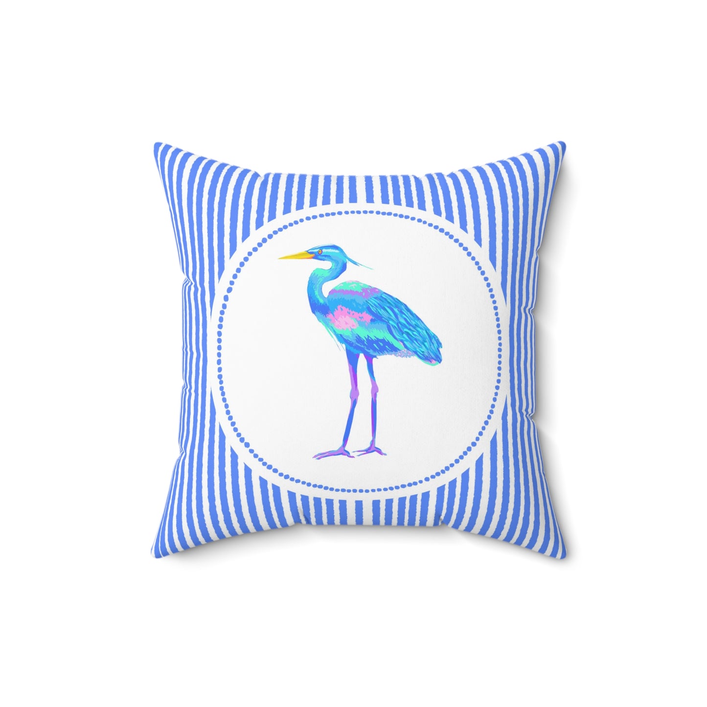 Blue Heron Pillow, Southern Shores Series