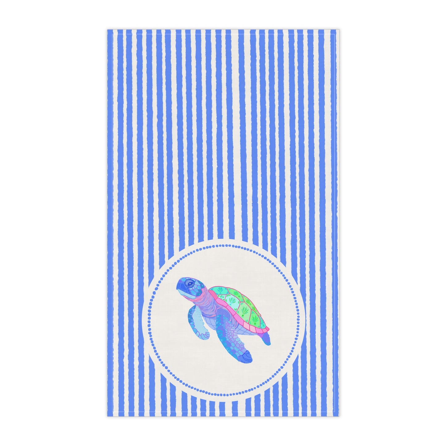 Sea Turtle Kitchen Towel - Southern Shores Collection, Coastal Tea Towel