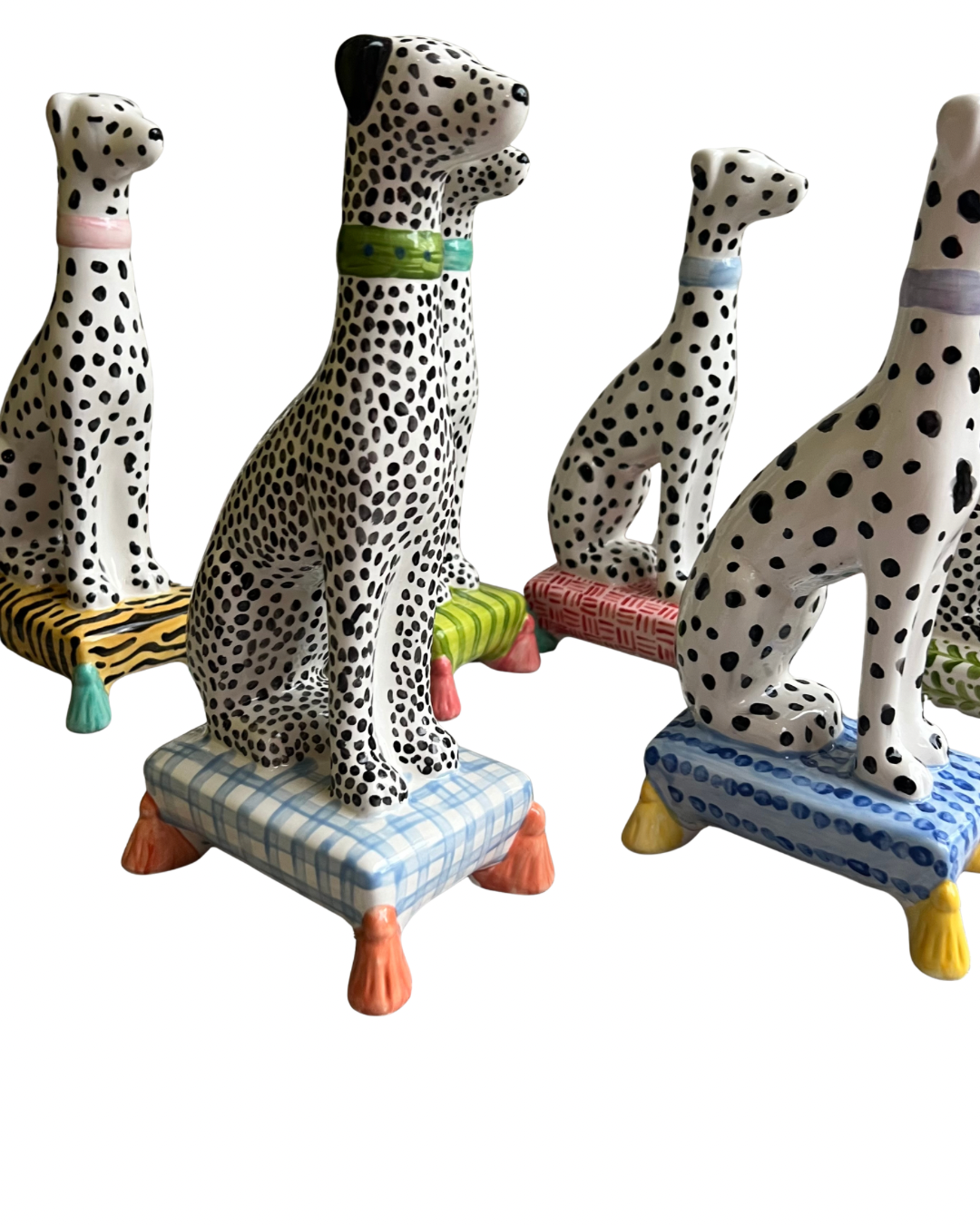 Belle on Green Stripe- Limited Edition Dalmatian