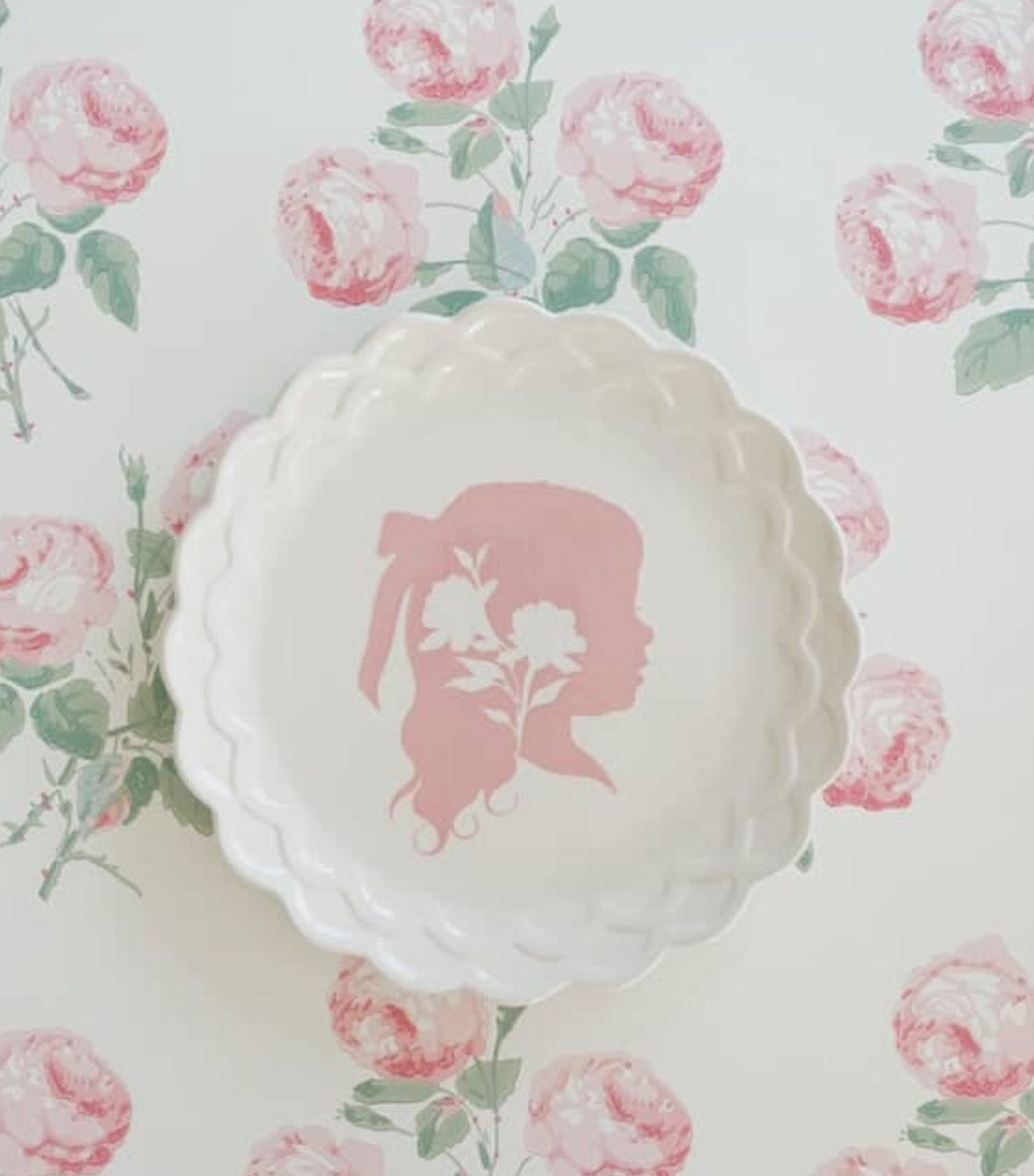 Color Silhouette on White Plate - MB Collaboration