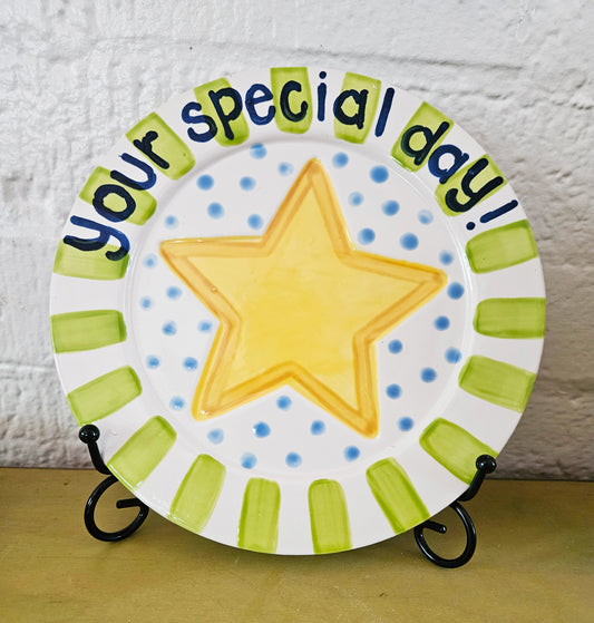Special Day Plate - You're A Star Celebration Plate