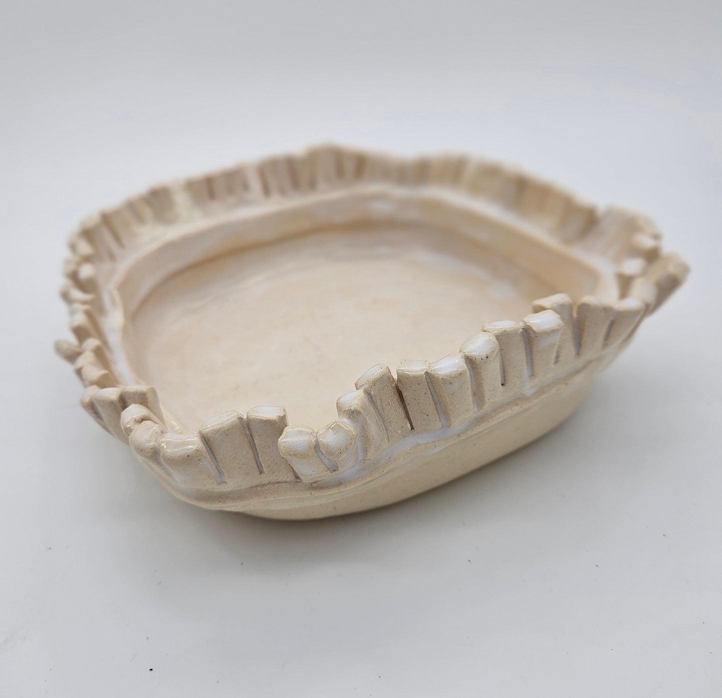 Fringed Bowl 7" - Artisan Pottery