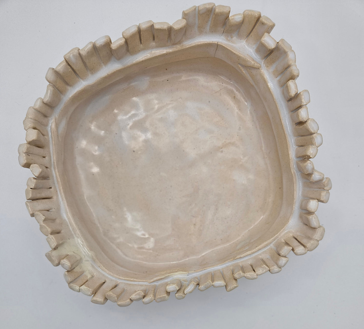 Fringed Bowl 7" - Artisan Pottery