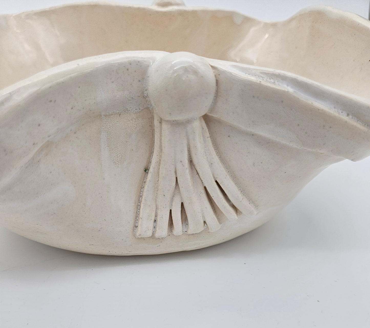 Wavy Tassel Bowl 7" - Artisan Pottery