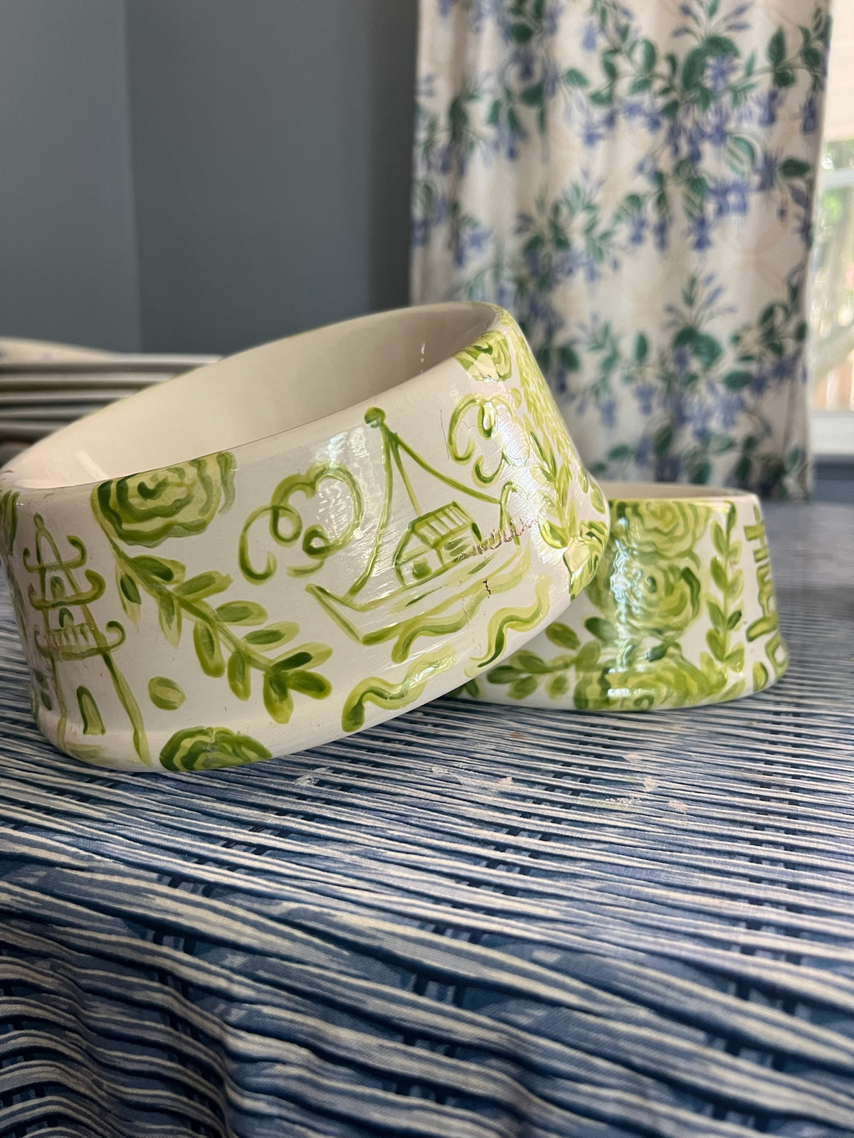 Chinoiserie Pet Bowl Set