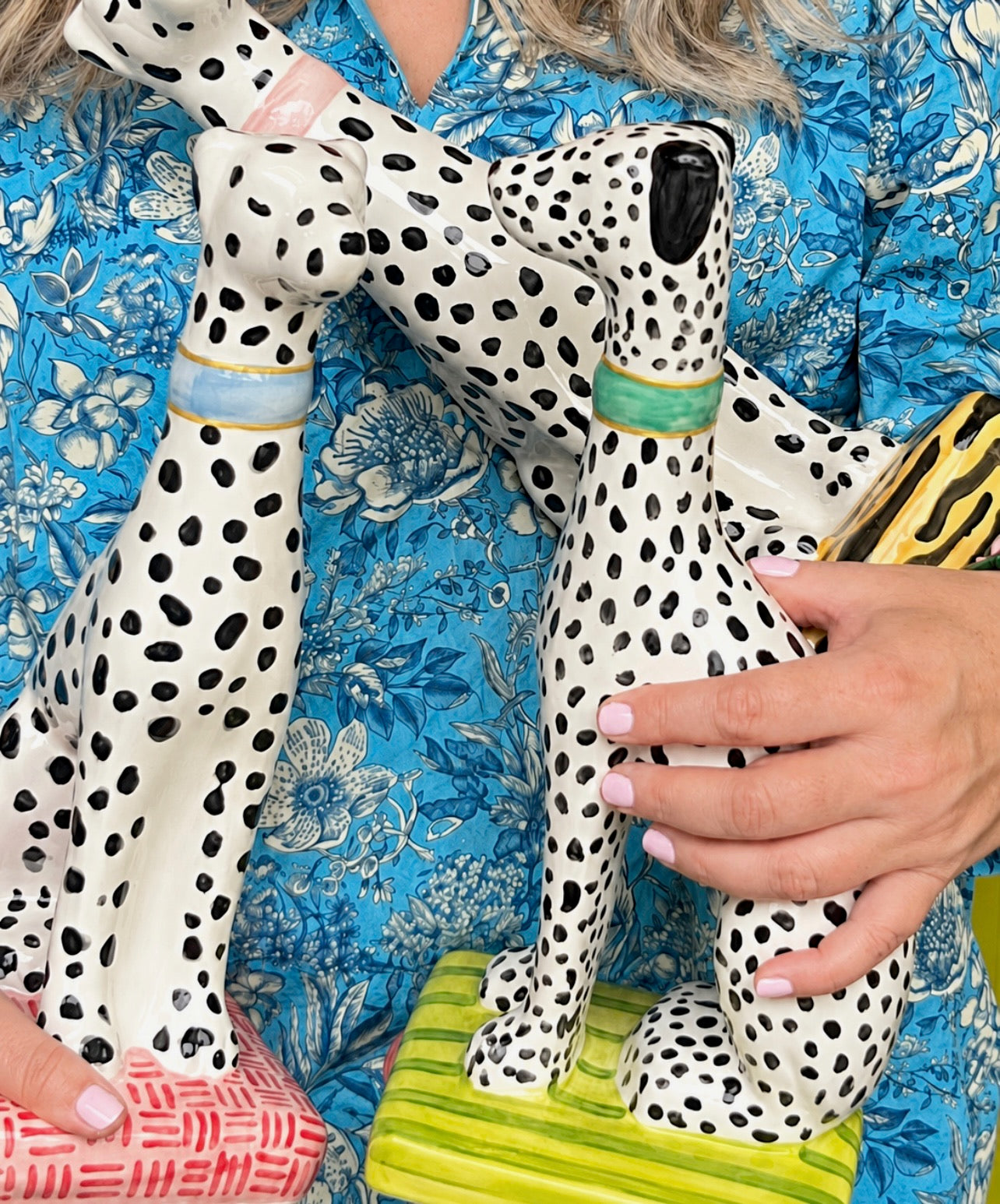 Belle on Green Stripe- Limited Edition Dalmatian