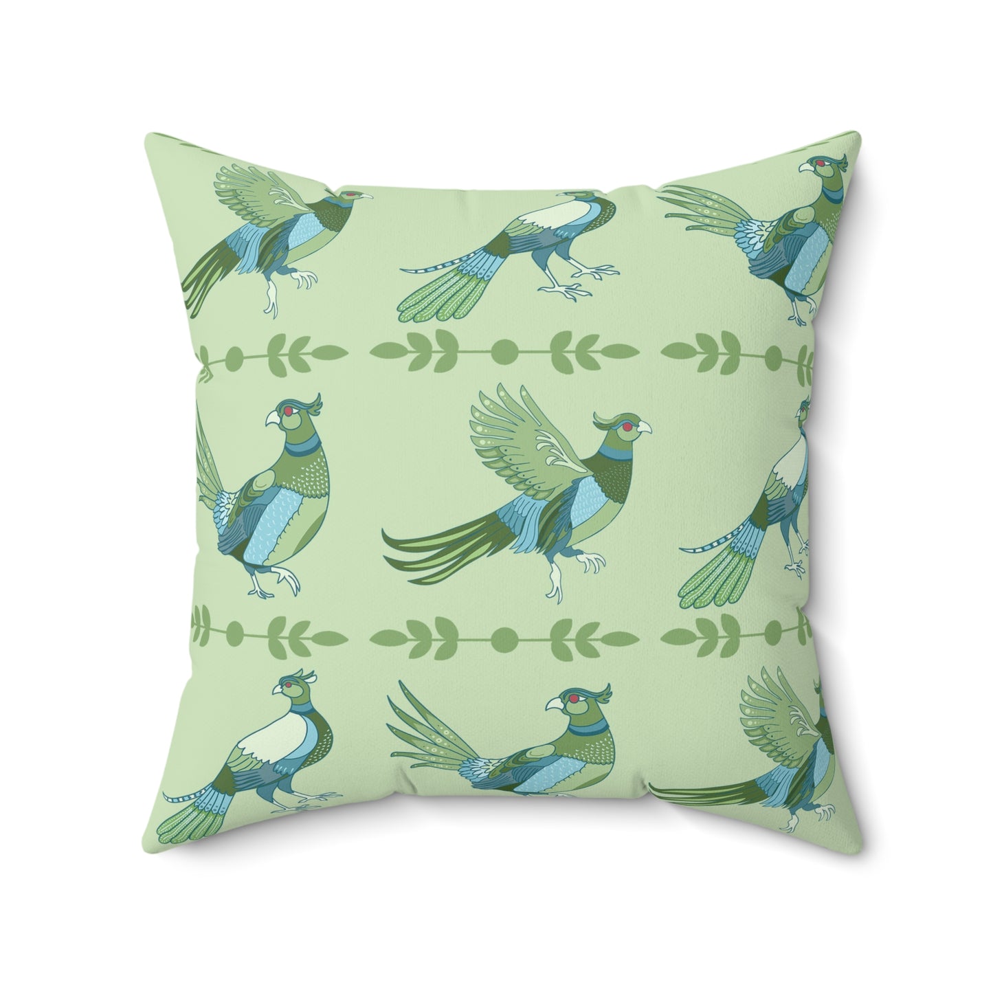 Pheasant Strut Pillow - Green