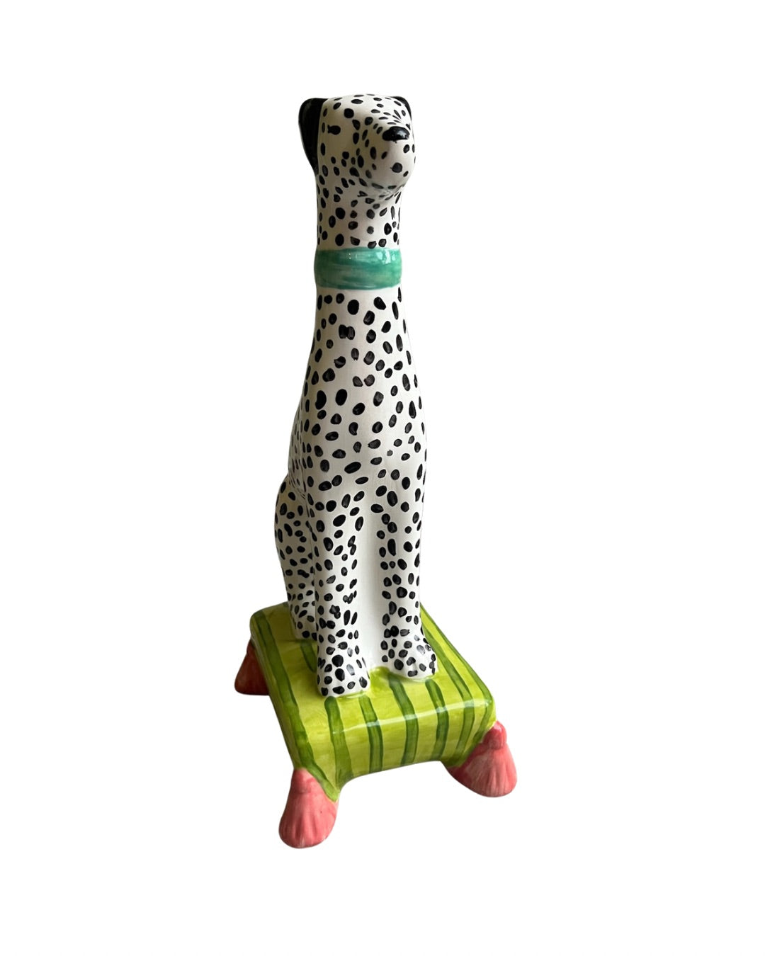 Belle on Green Stripe- Limited Edition Dalmatian