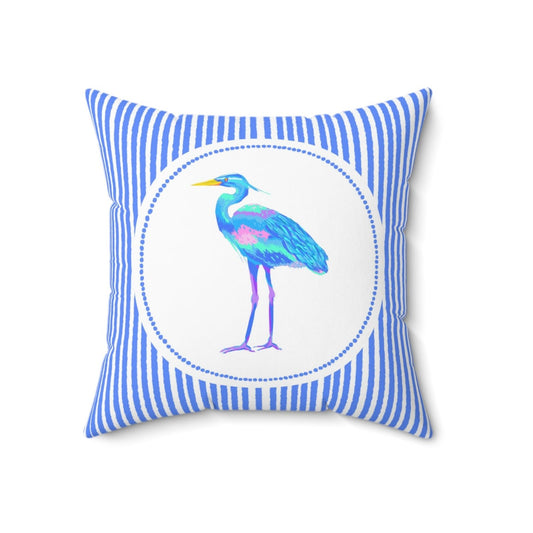 Blue Heron Pillow, Southern Shores Series