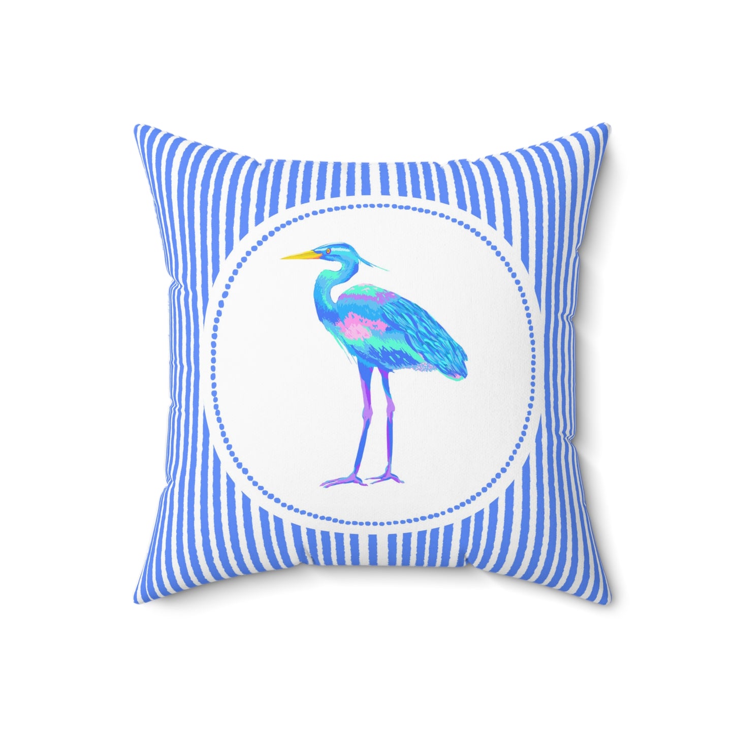 Blue Heron Pillow, Southern Shores Series